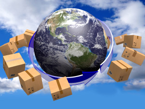 upoutávka na Zámořské balení - papírové Ilustrační obrázek zámořské balení